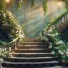 stairs and flowers-14