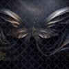 Black Satin Wings Digital Backdrops, set of 15 Backgrounds for Photographers