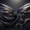 Black Satin Wings Digital Backdrops, set of 15 Backgrounds for Photographers