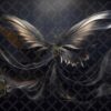 Black Satin Wings Digital Backdrops, set of 15 Backgrounds for Photographers