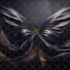 Black Satin Wings Digital Backdrops, set of 15 Backgrounds for Photographers