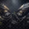 Black Satin Wings Digital Backdrops, set of 15 Backgrounds for Photographers