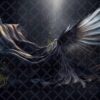Black Satin Wings Digital Backdrops, set of 15 Backgrounds for Photographers