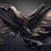 Black Satin Wings Digital Backdrops, set of 15 Backgrounds for Photographers