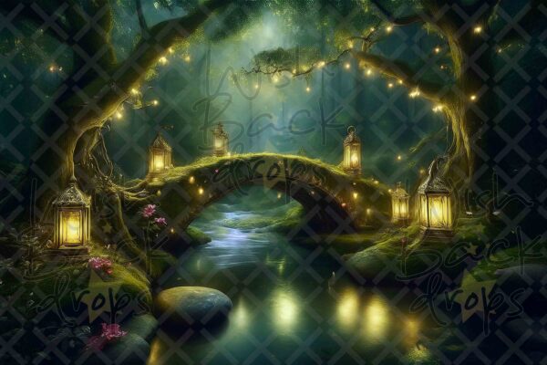 Magic Elfic Forest, Whimsical Atmosphere, 10 Digital Backdrops for Photography
