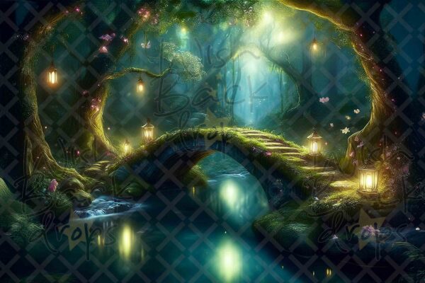 Magic Elfic Forest, Whimsical Atmosphere, 10 Digital Backdrops for Photography