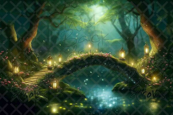 Magic Elfic Forest, Whimsical Atmosphere, 10 Digital Backdrops for Photography