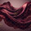 Set of 24 Digital Backdrops of a Red Satin Fabric Floating