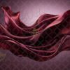 Set of 24 Digital Backdrops of a Red Satin Fabric Floating