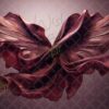 Set of 24 Digital Backdrops of a Red Satin Fabric Floating
