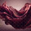 Set of 24 Digital Backdrops of a Red Satin Fabric Floating